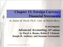 Foreign Currency Financial Statements