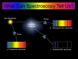 What can Spectroscopy tell us