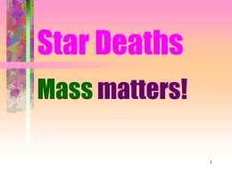 Star Deaths PowerPoint Slides