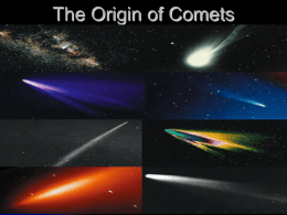 The Origin of Comets - Wesley Grove Chapel