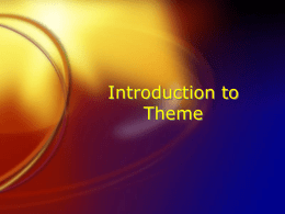 Introduction to Theme