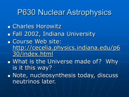 sep04 neutrinos - Charles J Horowitz