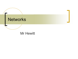 Networks - The Ecclesbourne School Online