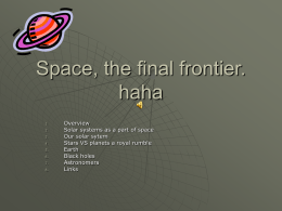 Space,+the+final+frontier