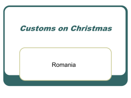 Customs from Romania - TraditionsandcultureinEurope