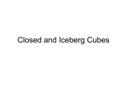 Iceberg cubes