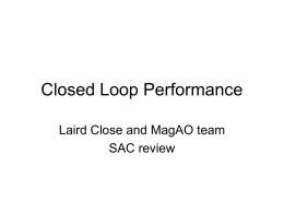 Closed Loop Performance