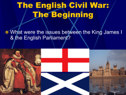 The English Civil War: The Beginning