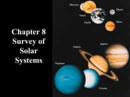 Chapter 8 Survey of Solar Systems