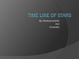 Monkeyrocker92 G-menfan Time line of stars