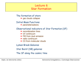 Clase-06_Star_Formation - Departamento de Astronomía