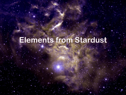 Elements from Stardust