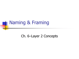 Naming & Framing