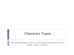 Character Types - TurpinEnglishClass