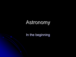 Astronomy - Calendar