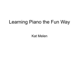 Learning Piano the Fun Way (Title Pending)