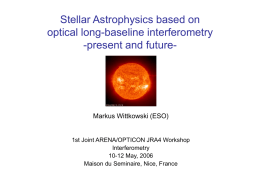 Stellar astrophysics based on interferometry