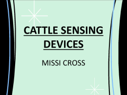 CATTLE SENSING DEVICES