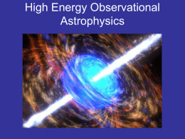 High Energy Observational Astrophysics