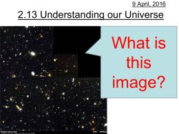 2.13 Understanding our Universe