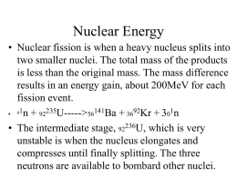 Nuclear Energy - Eastside Physics