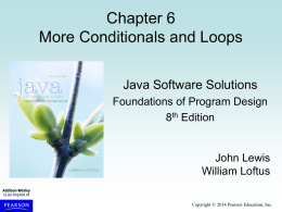 Conditionals and Loops
