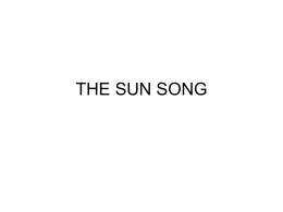 THE SUN SONG