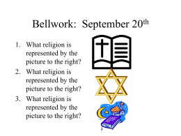 Bellwork: September 20th