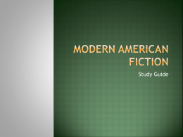 modern american fiction
