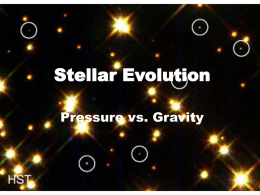 Stellar Evolution - FSU High Energy Physics