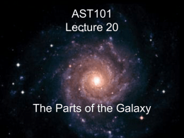 AST101 Lecture 20 The Ecology of the Galaxy