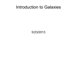 Introduction to Galaxies 5/23/2013 BR: Milky Way Scale The Milky