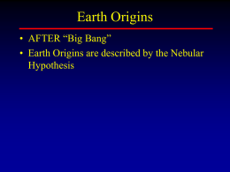 Geologic Time and Origins of the Earth