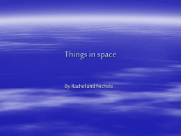 Things in space