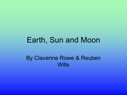 Earth, Sun and Moon