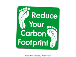 What is your Carbon Footprint?