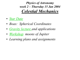 Ch.2: Celestial Mechanics