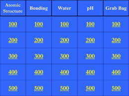Chemical Jeopardy PPT