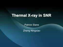 Thermal X-ray in SNR