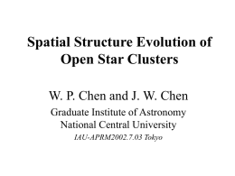 Spatial Structure Evolution of Star Clusters