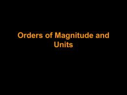 01 Orders of Magnitude and Units