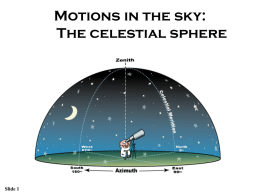 on the Celestial Sphere