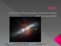 M82 - University of Manitoba