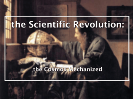 Scientific Revolution - Kapteyn Astronomical Institute