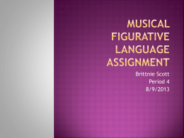 Musical figurative language assignment