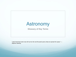 AstronomyGlossaryx - SciLEARN