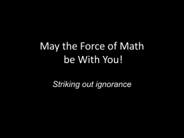 the Force of Math