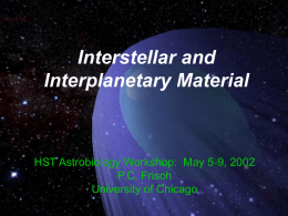 Interstellar and Interplanetary Matter