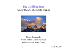 Cosmic Rays and Climate