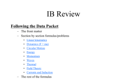 IBIIReview-16-10 - TuHS Physics Homepage